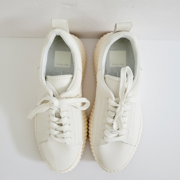 New Dolce Vita Devote Leather Sneakers, Size 8 - Picture 4 of 8
